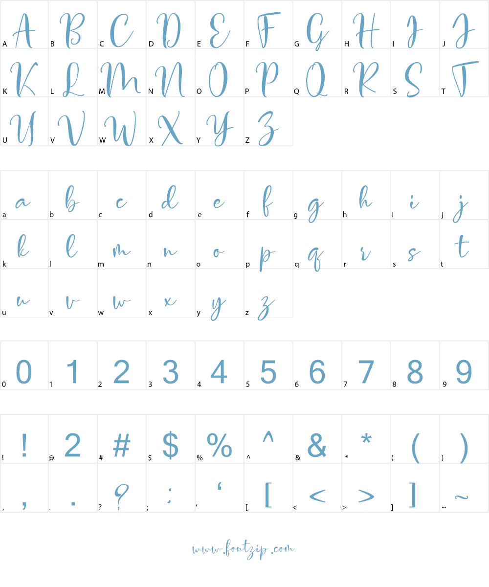 Vettorell free Font Character